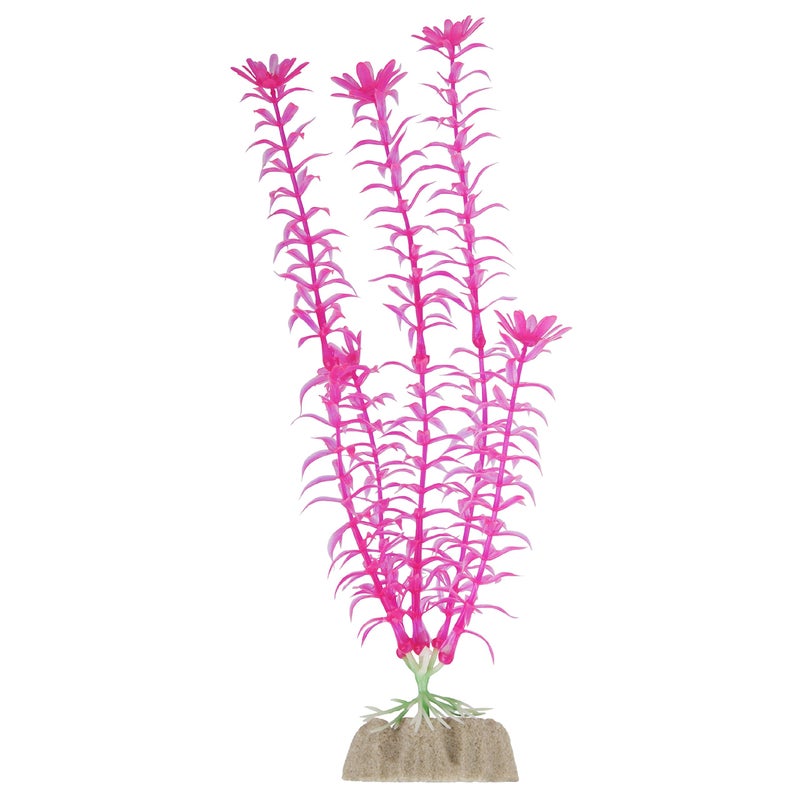 GloFish Fluorescent Plant, Blue Small, Aquarium DÃ©cor, Fluoresces Under Blue LEDs - Image 3